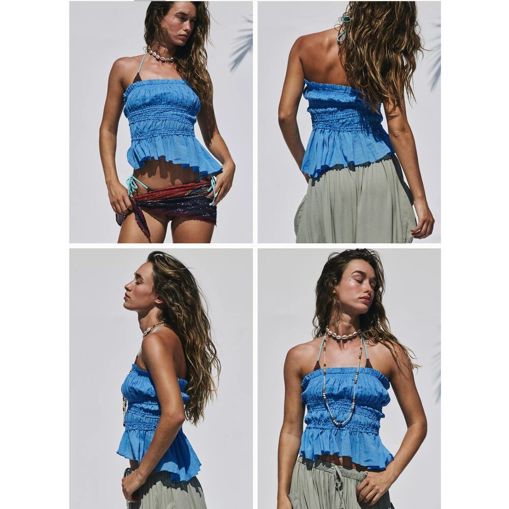 Free People Free-est | Daybreak Cotton Tube Top | Sugar Swizzle (Cream) | Size S